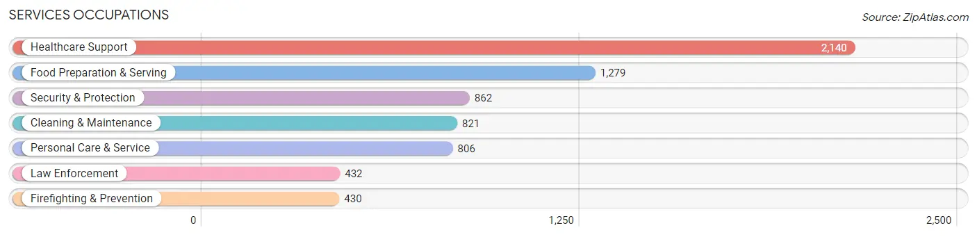 Services Occupations in Zip Code 11225