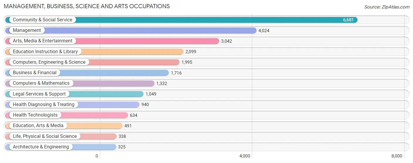 Management, Business, Science and Arts Occupations in Zip Code 11231