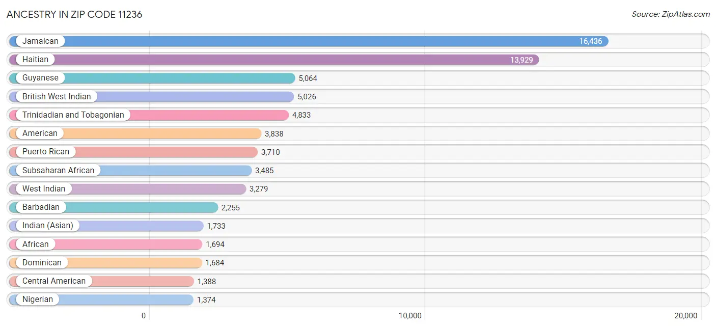 Ancestry in Zip Code 11236