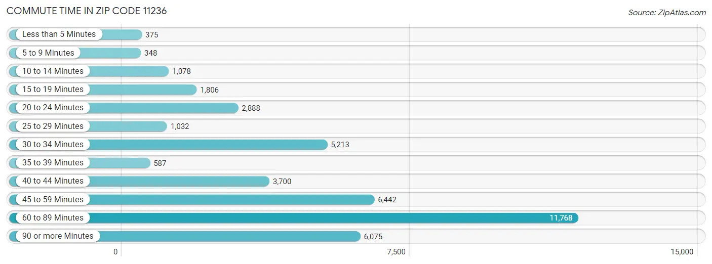 Commute Time in Zip Code 11236