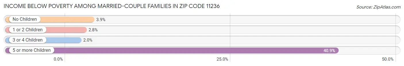 Income Below Poverty Among Married-Couple Families in Zip Code 11236