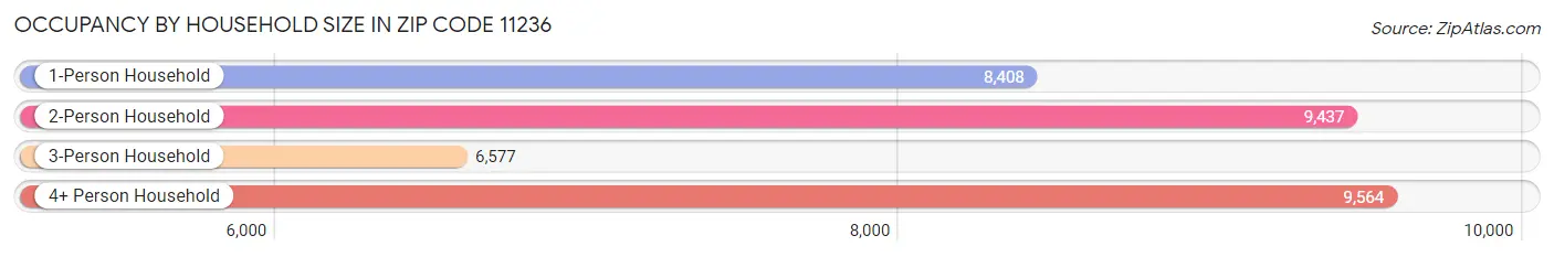 Occupancy by Household Size in Zip Code 11236