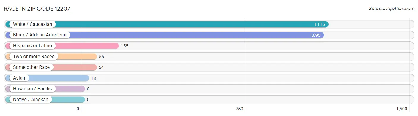 Race in Zip Code 12207