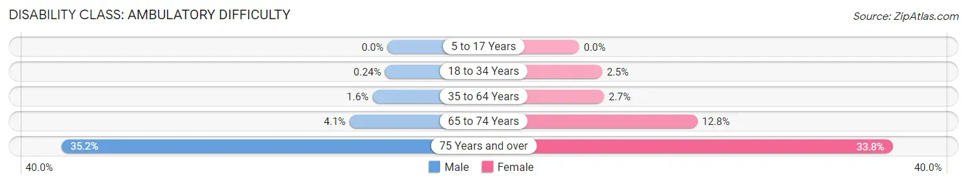 Disability in Zip Code 22307: <span>Ambulatory Difficulty</span>