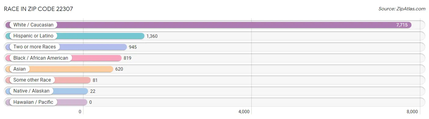 Race in Zip Code 22307