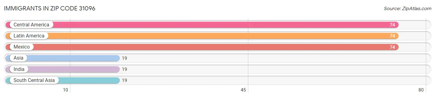 Immigrants in Zip Code 31096