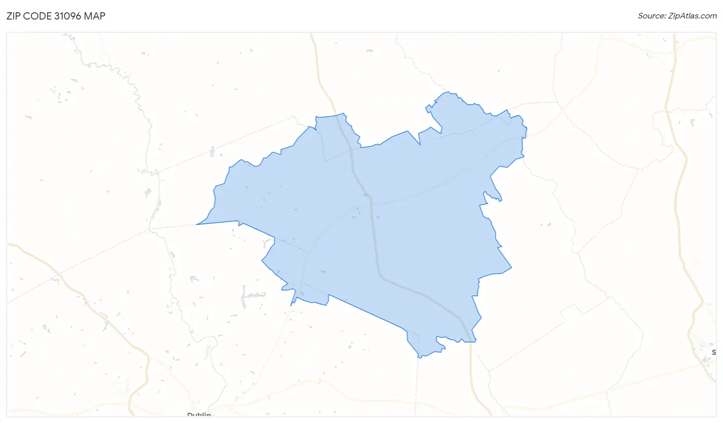 Zip Code 31096 Map