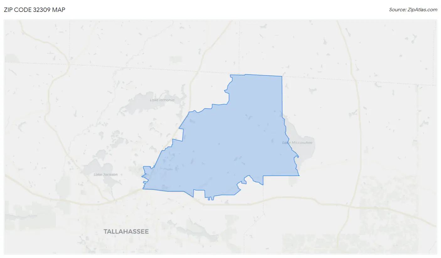 Zip Code 32309 Map