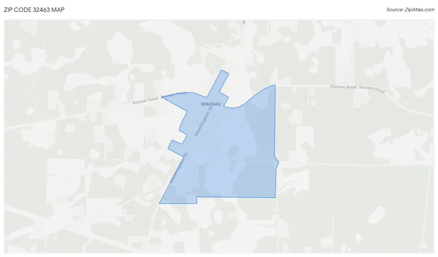 Zip Code 32463 Map