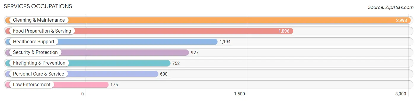 Services Occupations in Zip Code 33142