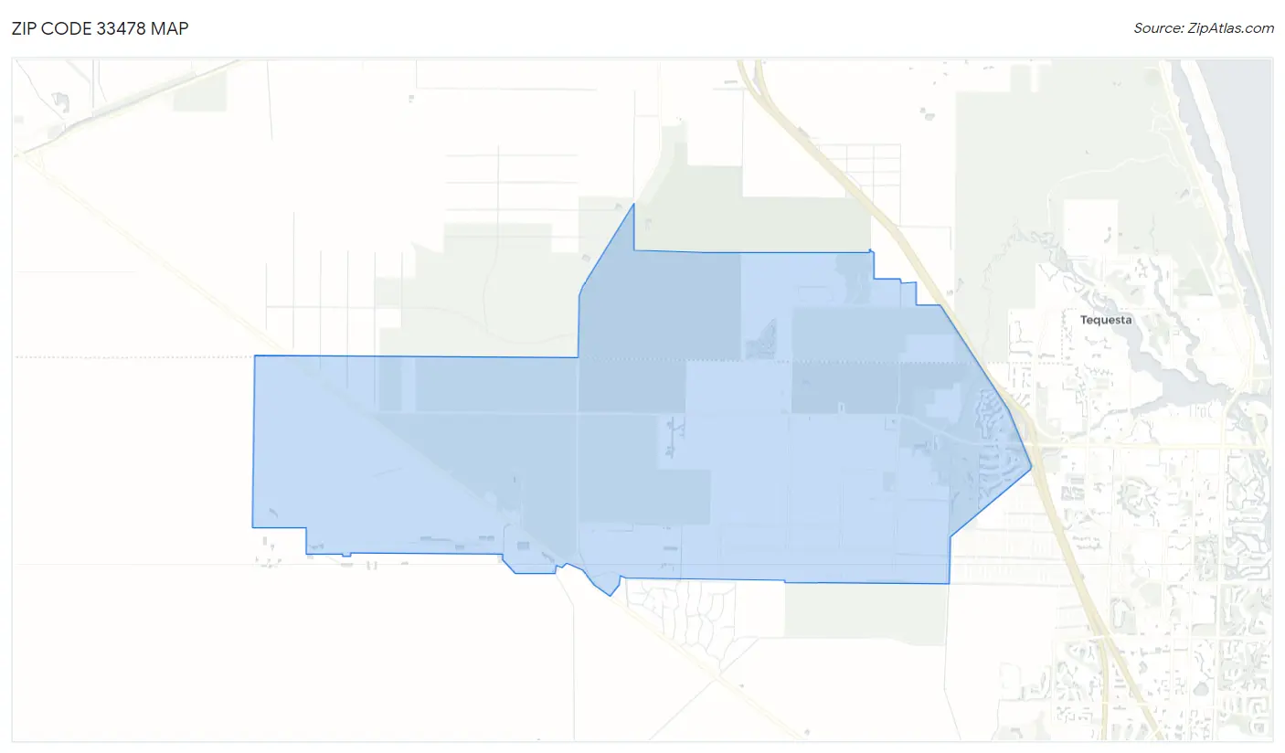 Zip Code 33478 Map