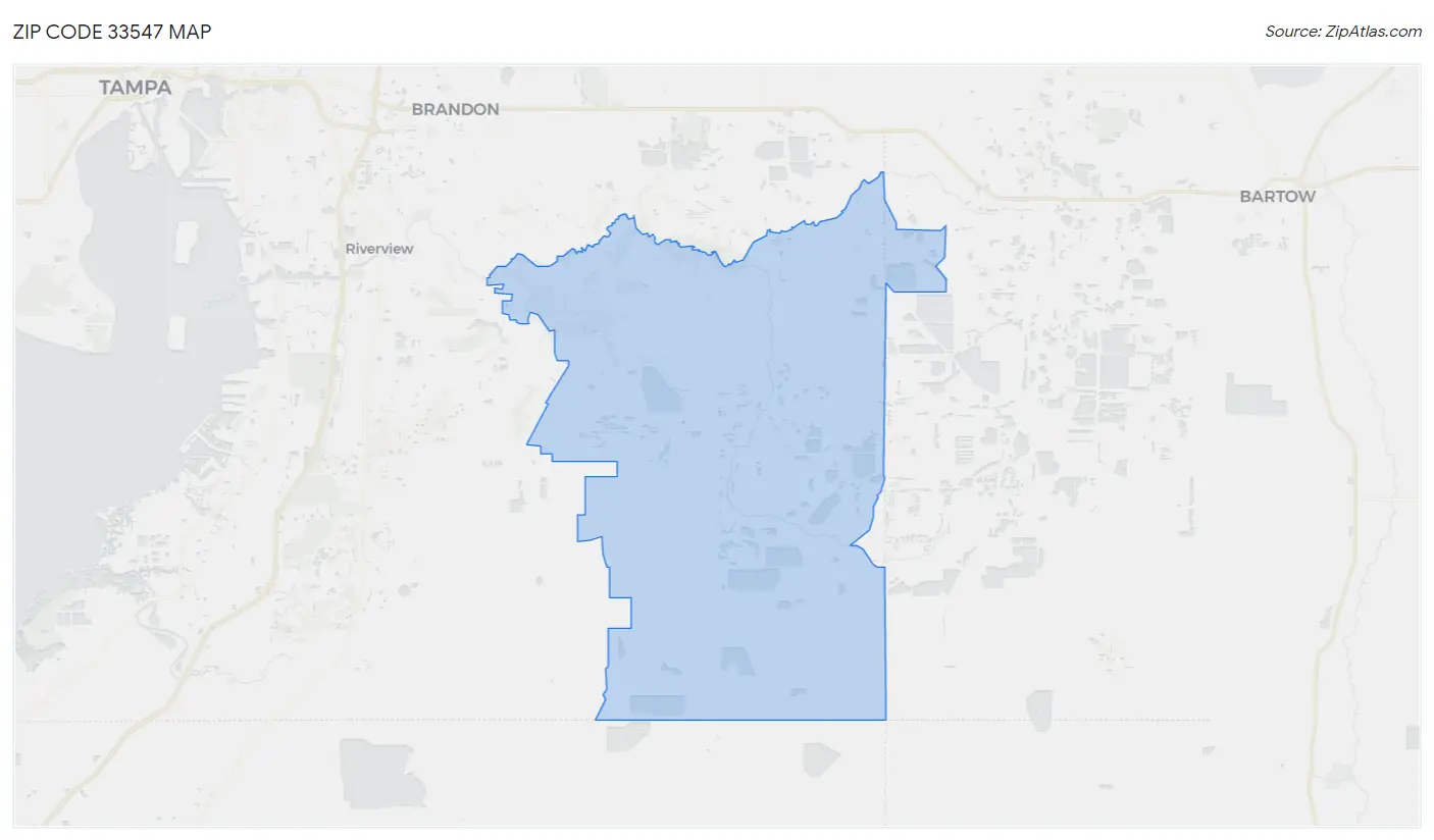 Zip Code 33547 Map