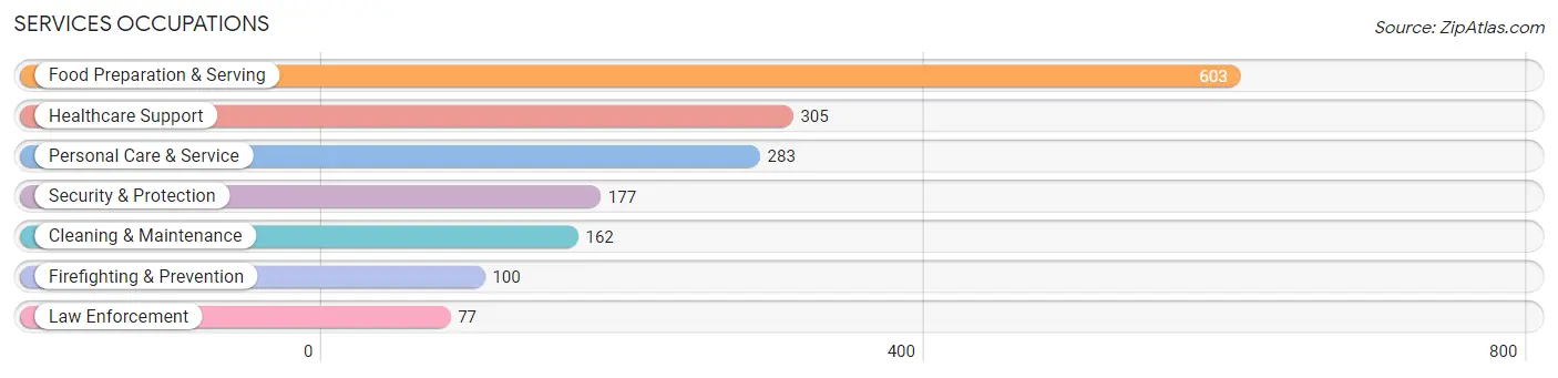 Services Occupations in Zip Code 33547