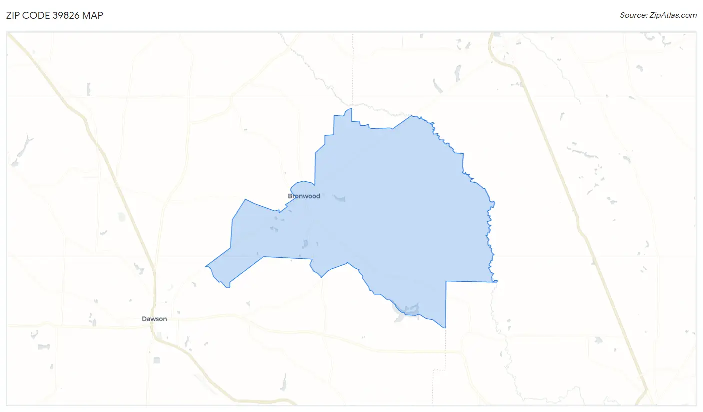 Zip Code 39826 Map