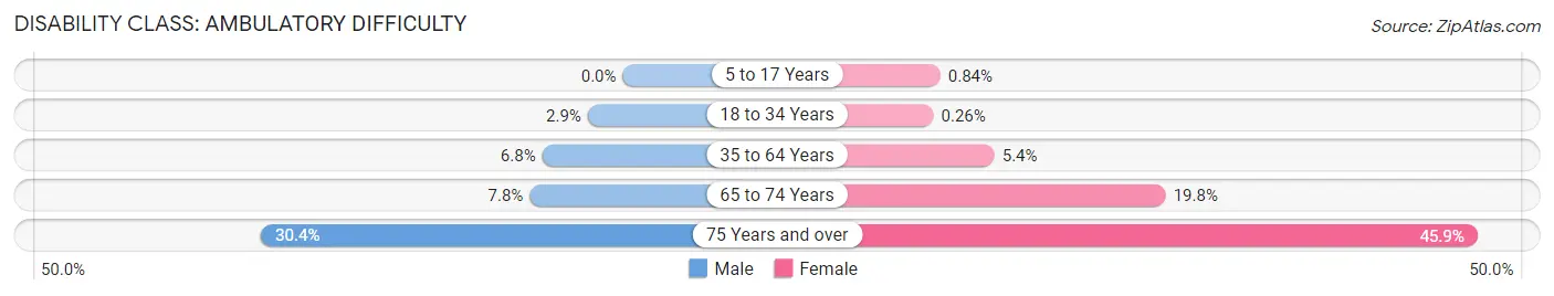 Disability in Zip Code 49504: <span>Ambulatory Difficulty</span>