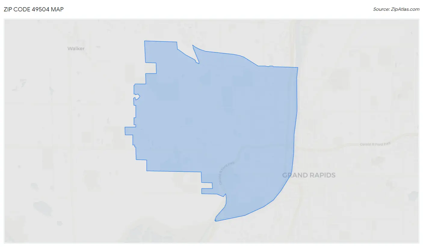 Zip Code 49504 Map