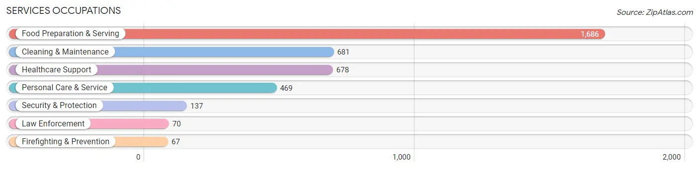 Services Occupations in Zip Code 49504