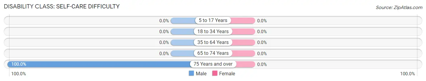 Disability in Zip Code 53167: <span>Self-Care Difficulty</span>