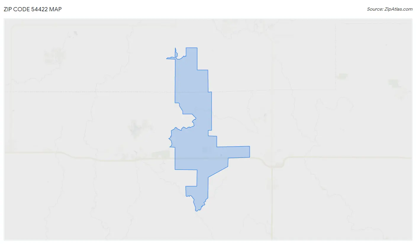 Zip Code 54422 Map