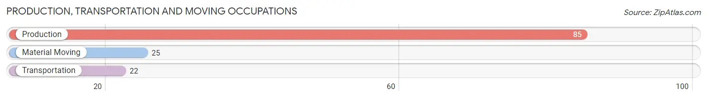 Production, Transportation and Moving Occupations in Zip Code 54870
