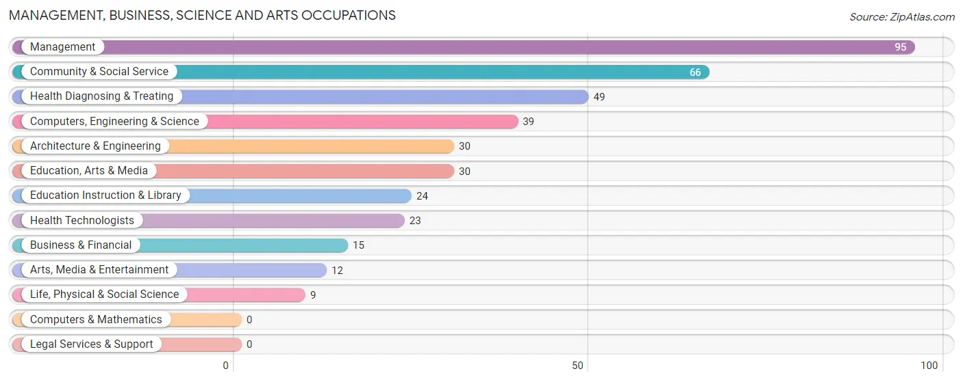 Management, Business, Science and Arts Occupations in Zip Code 56252