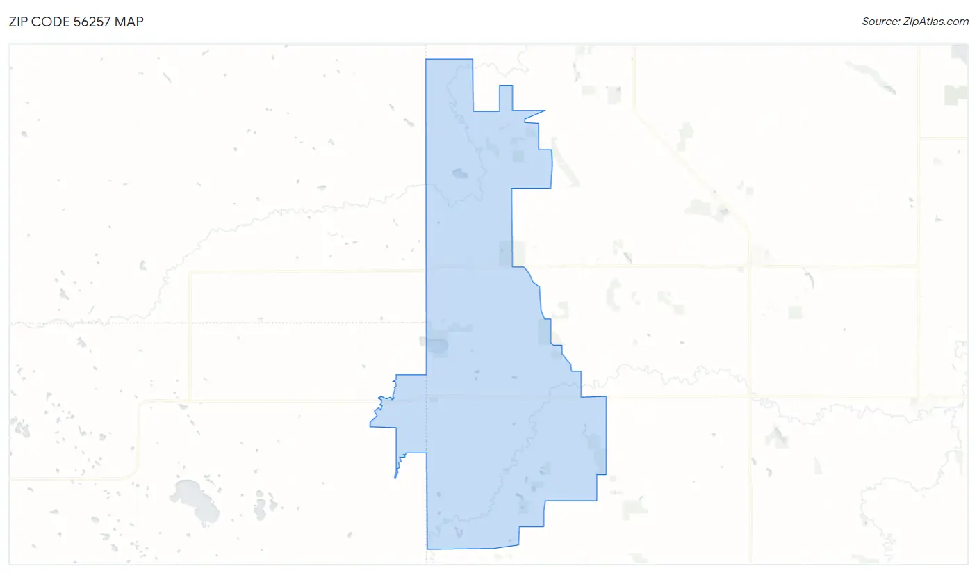 Zip Code 56257 Map