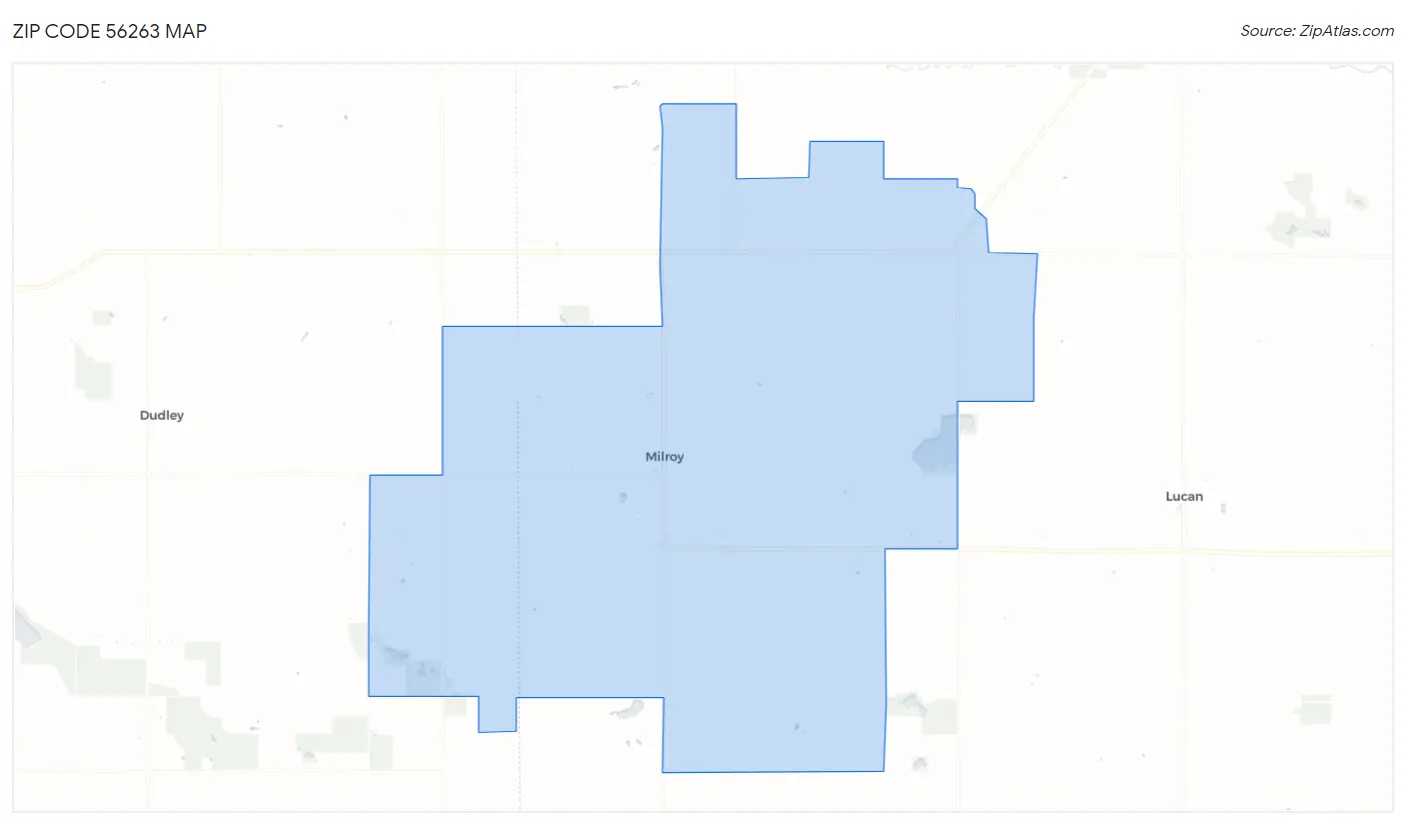 Zip Code 56263 Map