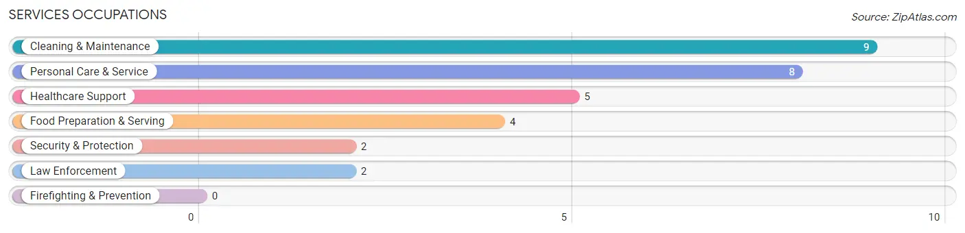 Services Occupations in Zip Code 56263