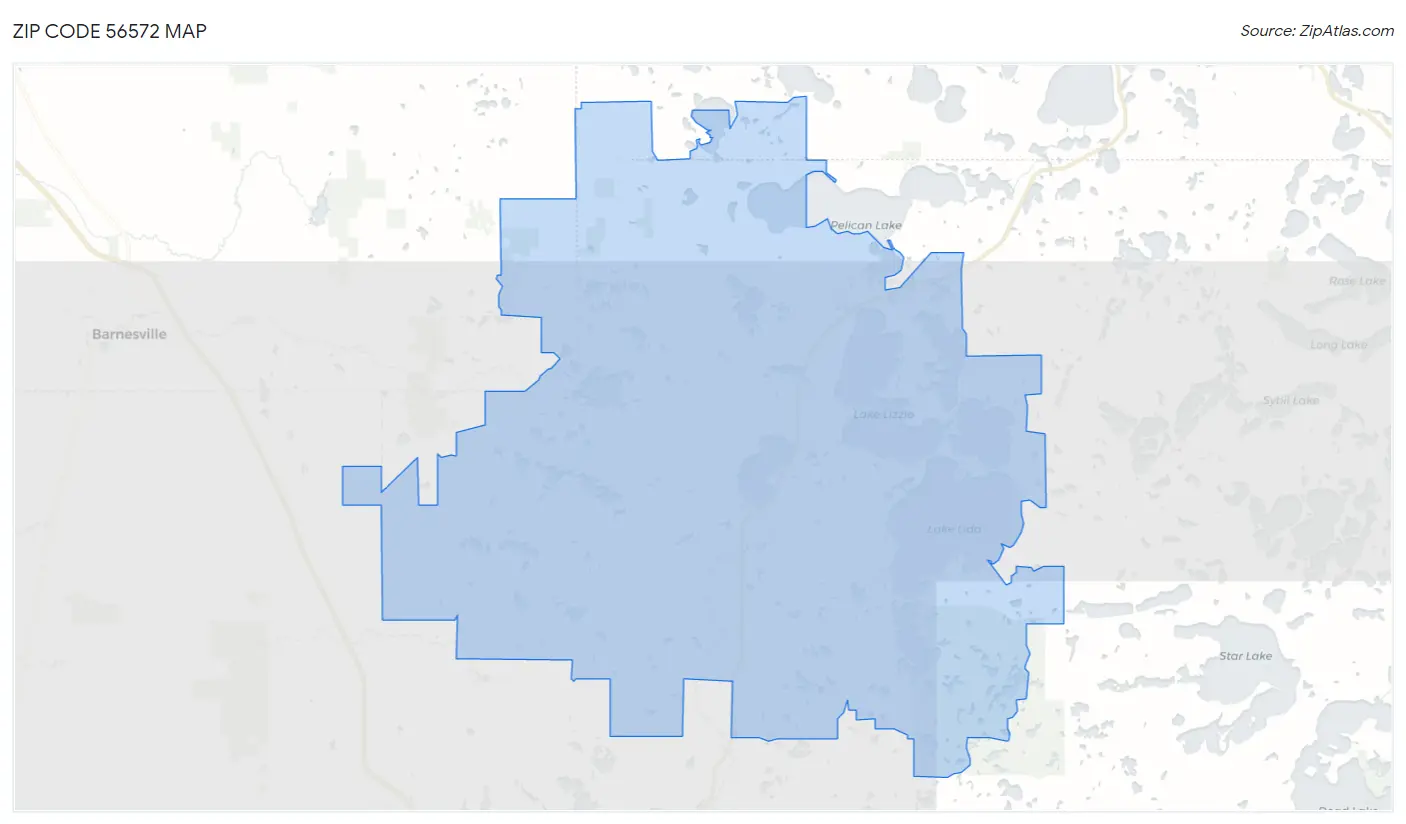 Zip Code 56572 Map