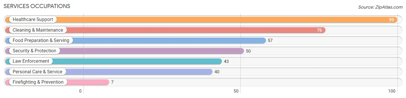 Services Occupations in Zip Code 56572