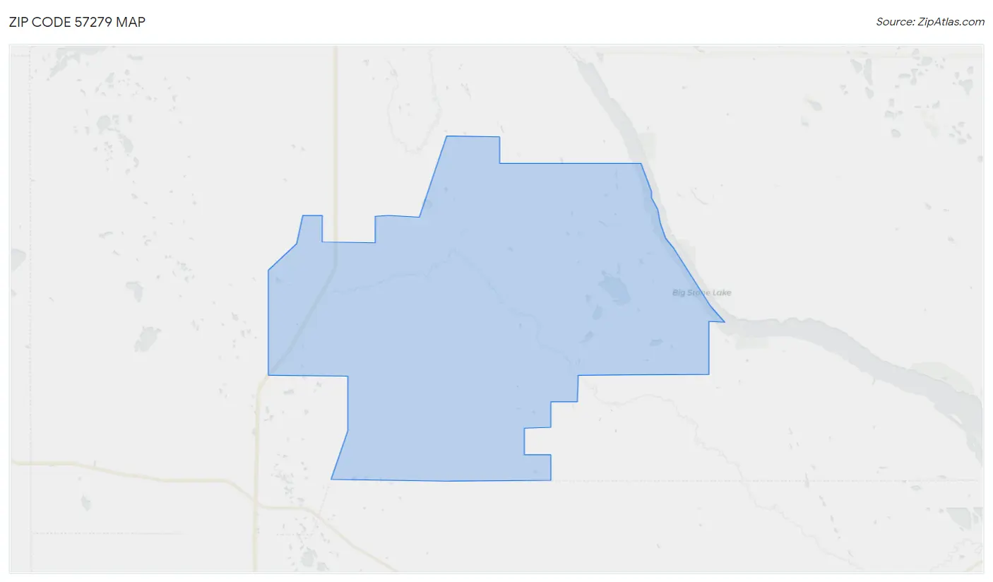 Zip Code 57279 Map