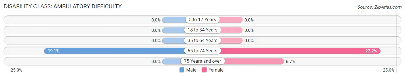 Disability in Zip Code 57476: <span>Ambulatory Difficulty</span>