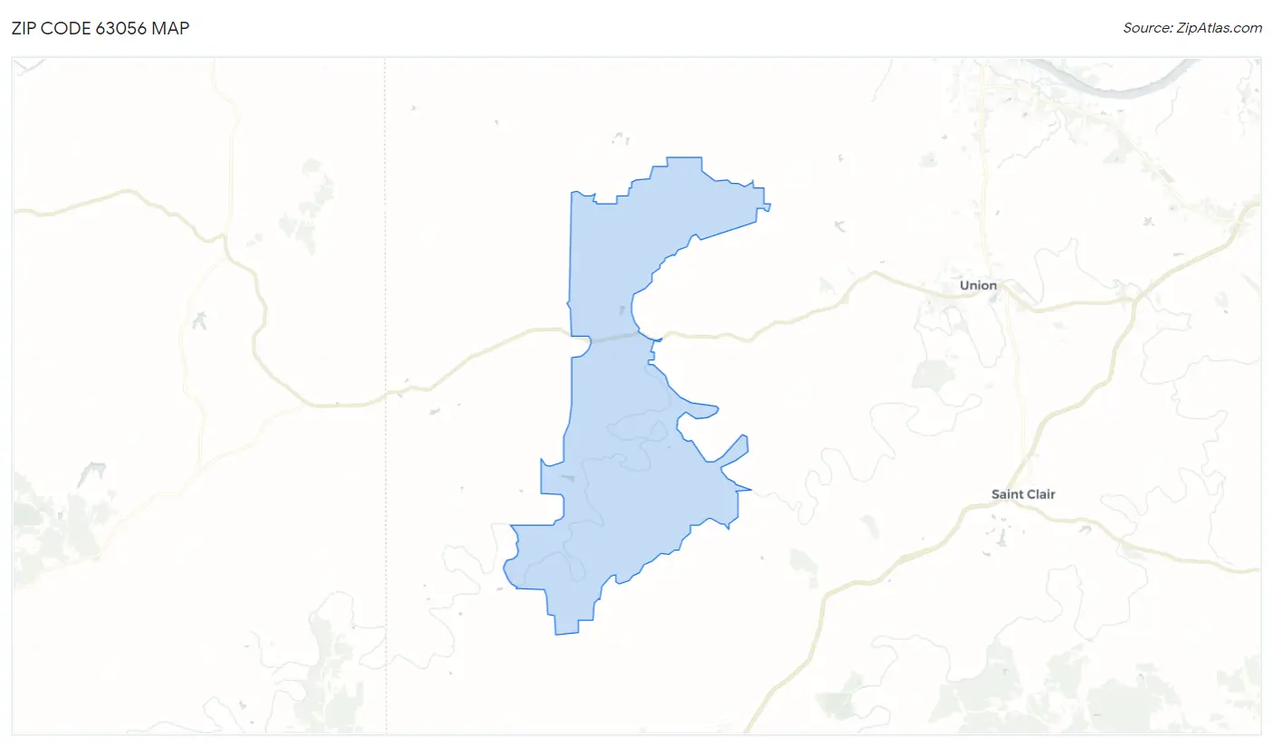 Zip Code 63056 Map