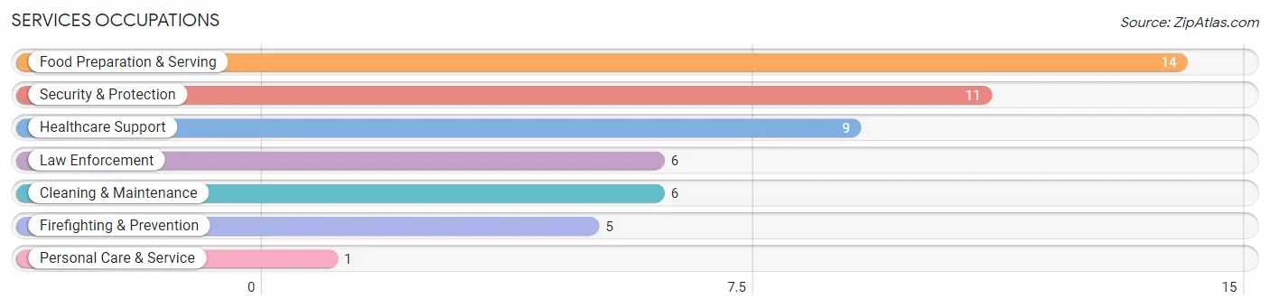 Services Occupations in Zip Code 65322