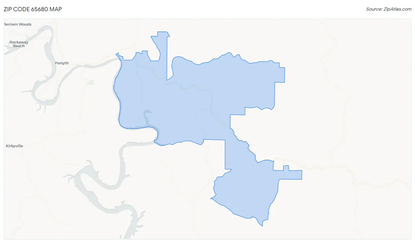 Zip Code 65680 Map