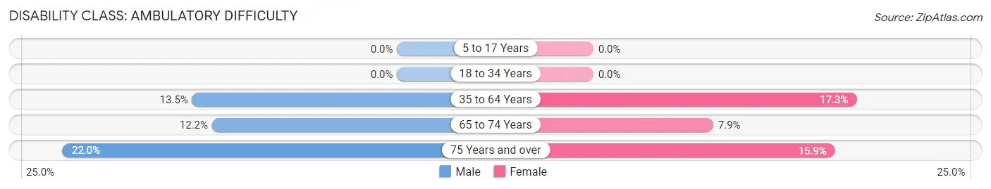 Disability in Zip Code 65681: <span>Ambulatory Difficulty</span>