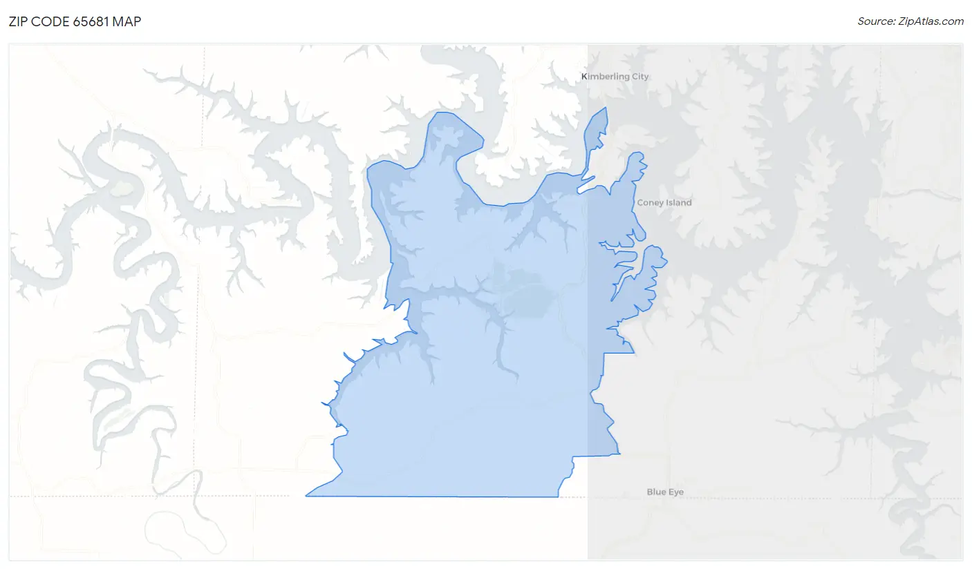 Zip Code 65681 Map