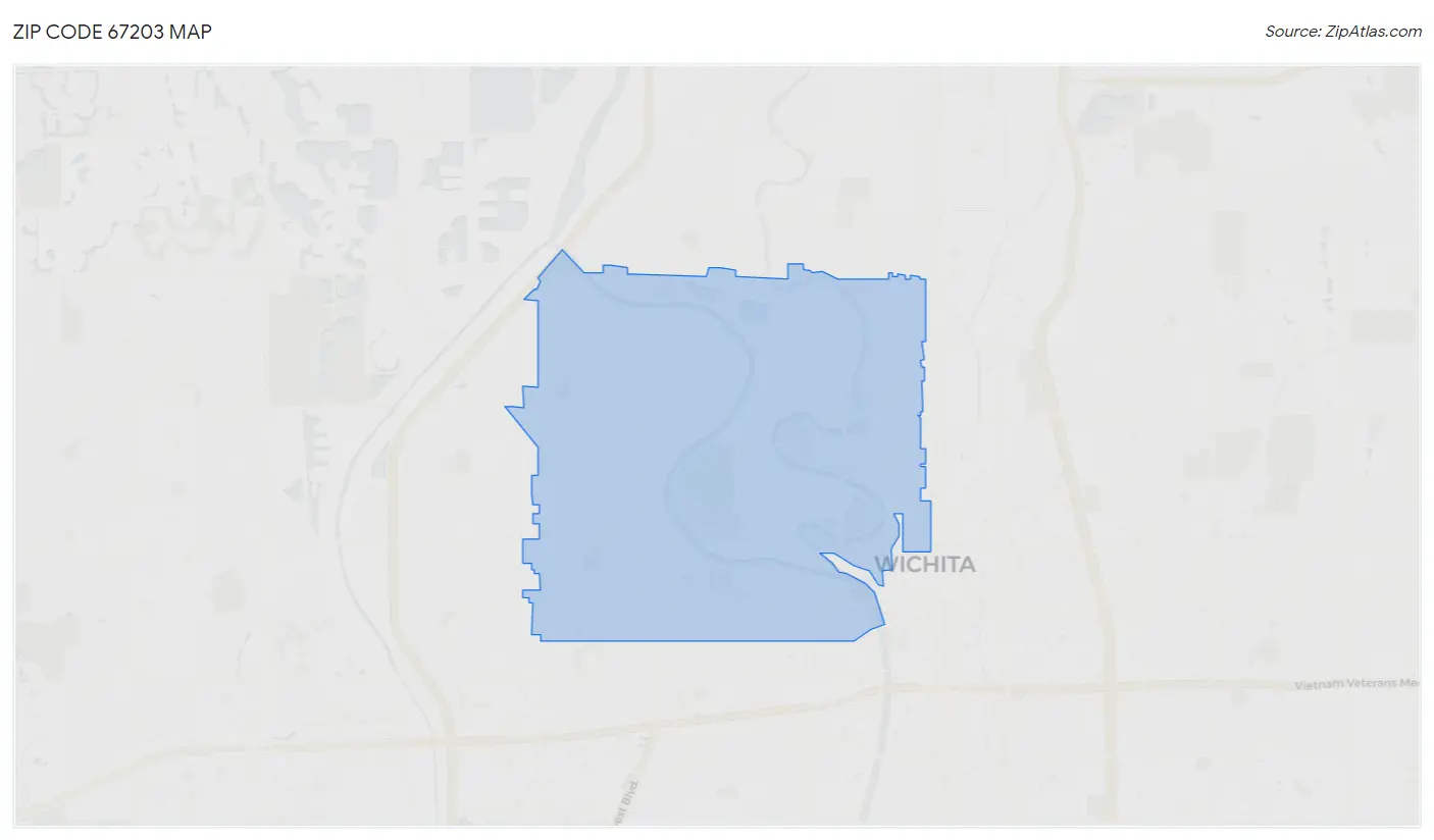 Zip Code 67203 Map