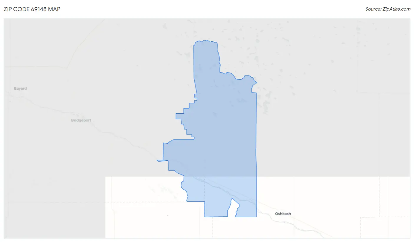 Zip Code 69148 Map