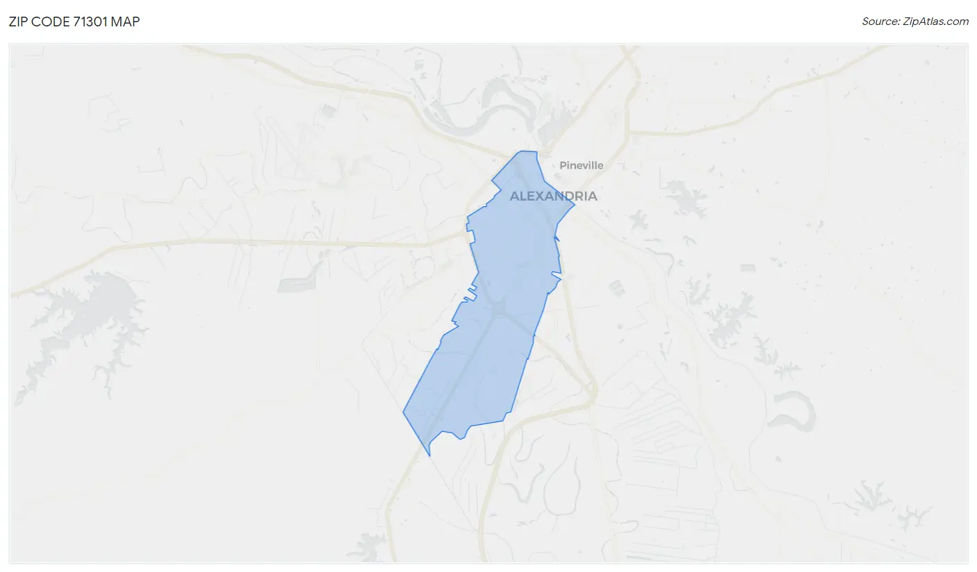 Zip Code 71301 Map