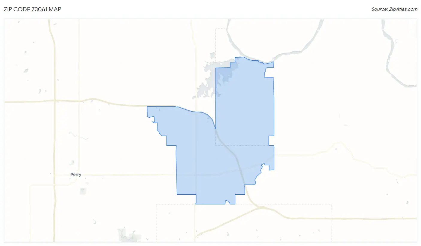 Zip Code 73061 Map