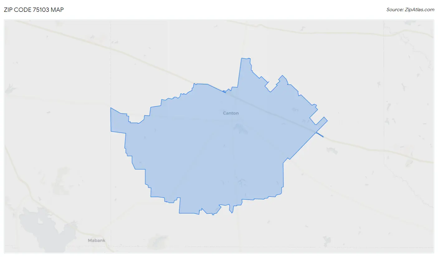 Zip Code 75103 Map