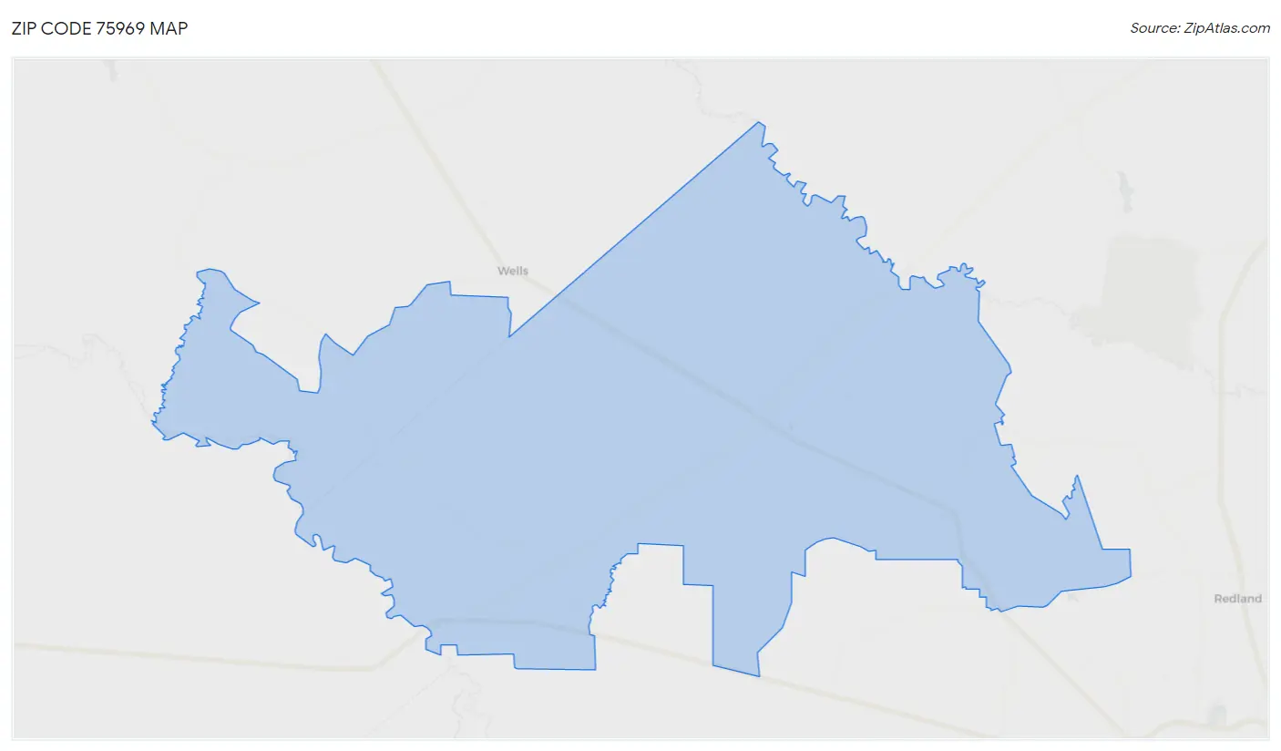 Zip Code 75969 Map