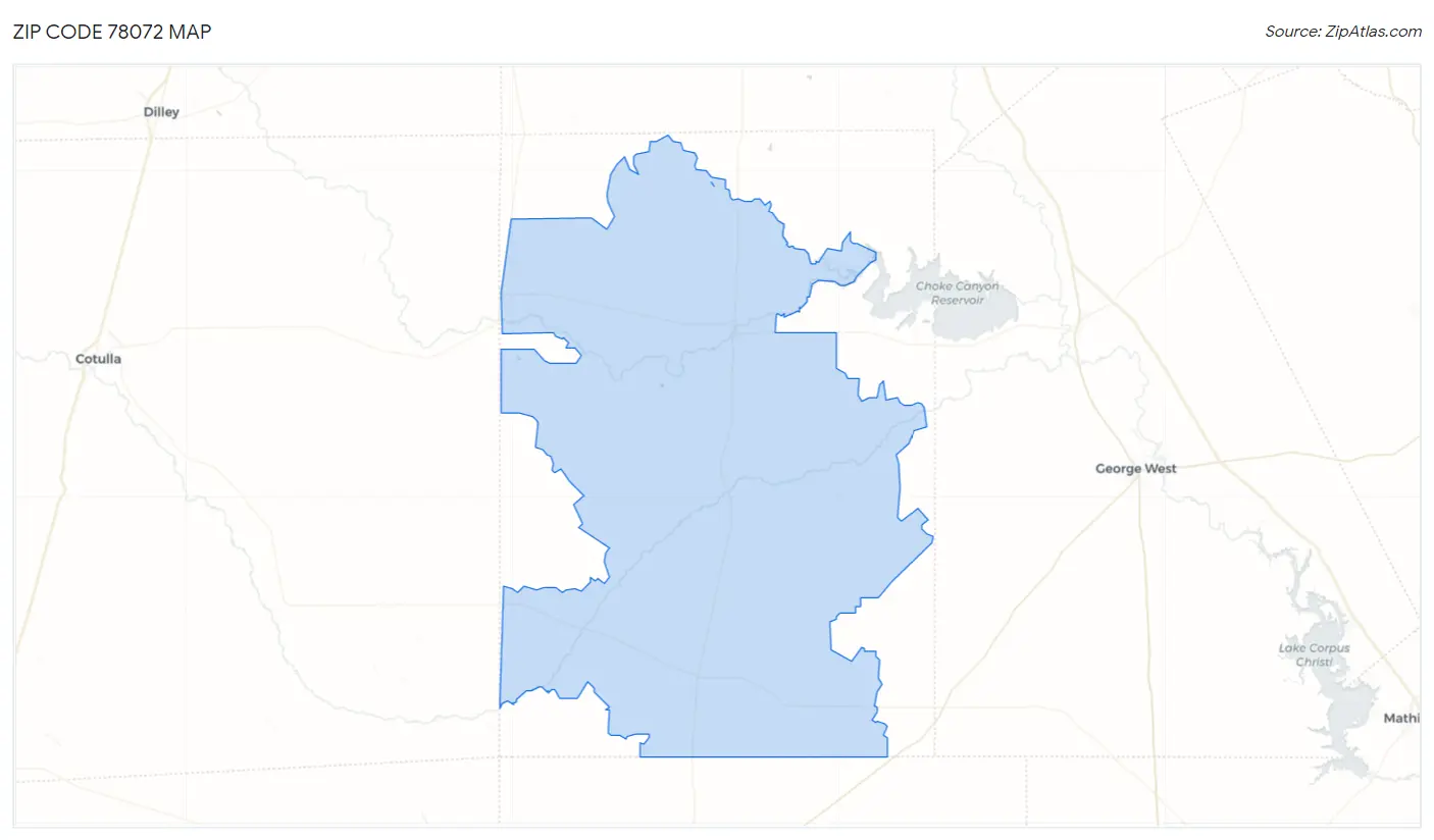 Zip Code 78072 Map