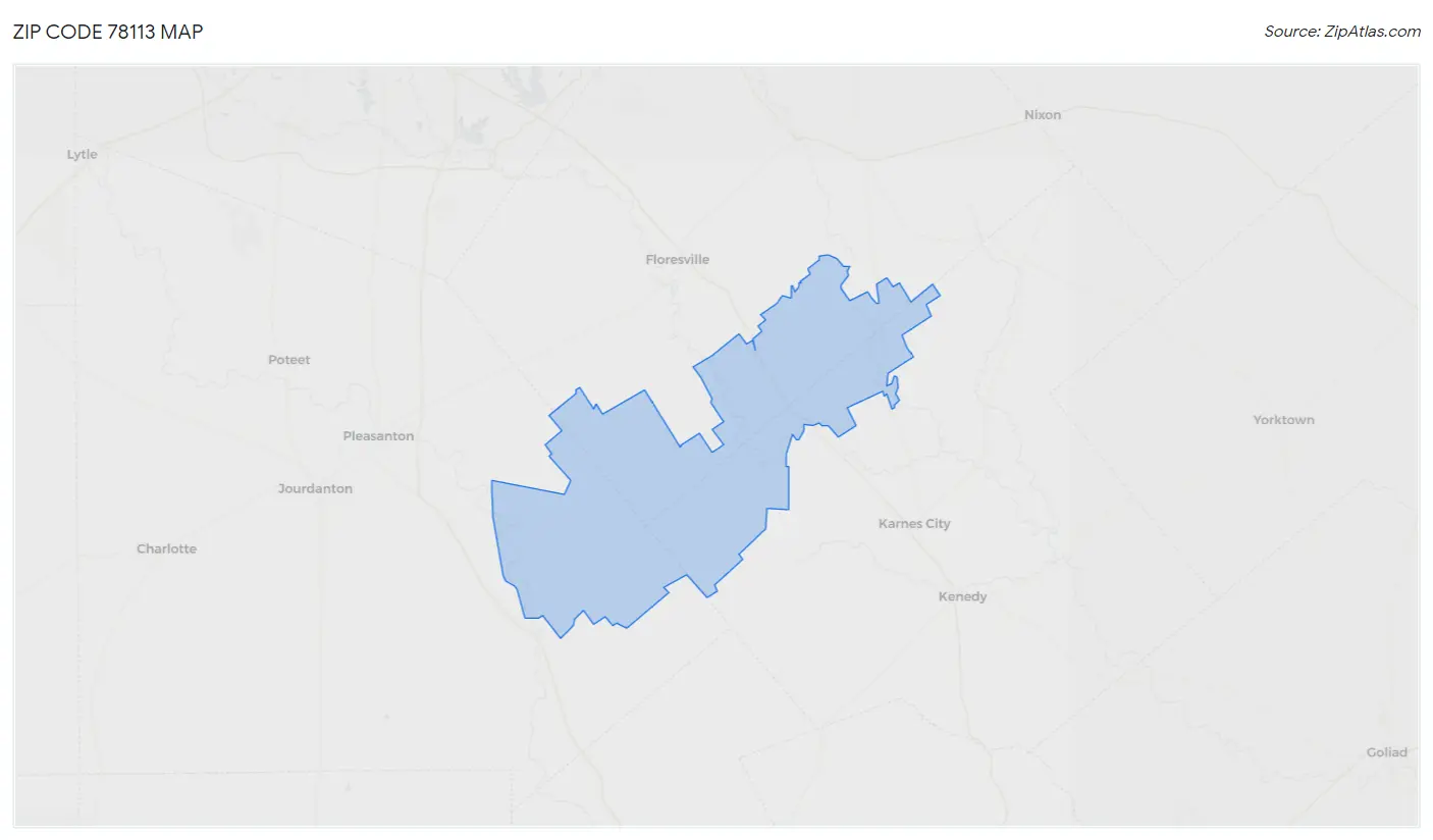 Zip Code 78113 Map