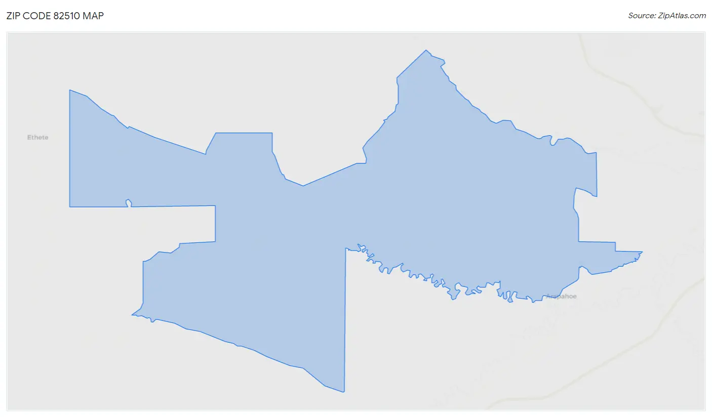 Zip Code 82510 Map