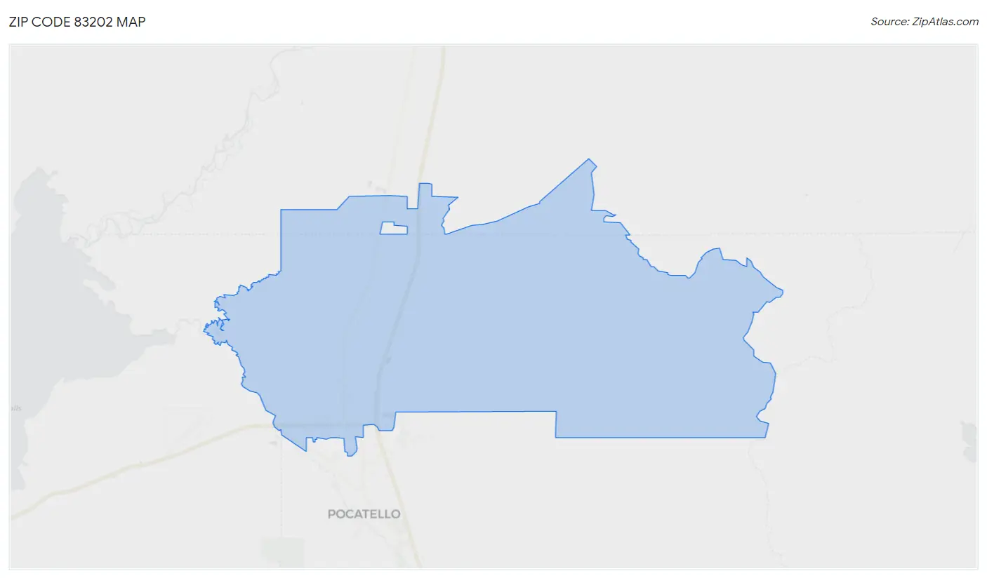 Zip Code 83202 Map