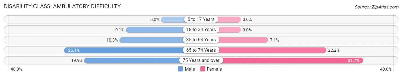 Disability in Zip Code 83263: <span>Ambulatory Difficulty</span>