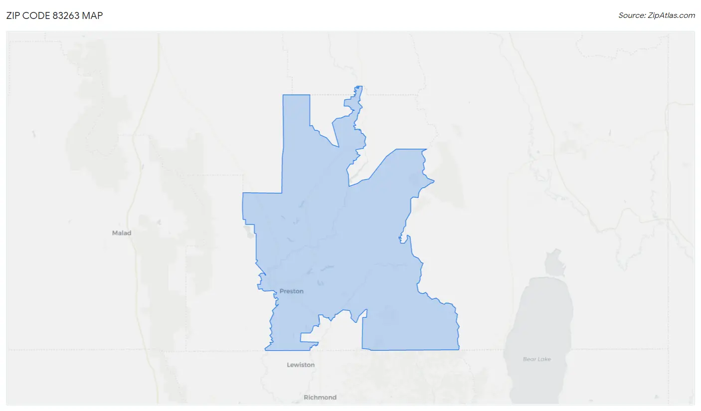 Zip Code 83263 Map