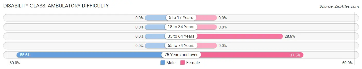 Disability in Zip Code 83542: <span>Ambulatory Difficulty</span>